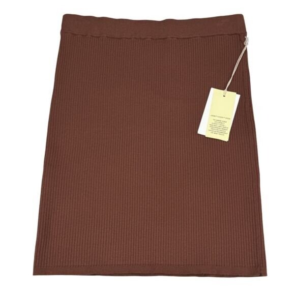 Aritzia Wilfred Reso Brown Mini Skirt Size Small - Picture 3 of 6